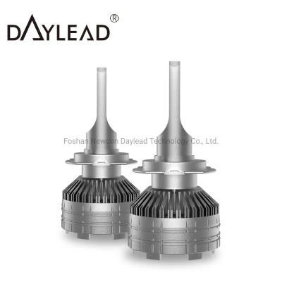 Logo Customized Availble Golden Light Day Light H4 H11 H7 Car LED Headlights