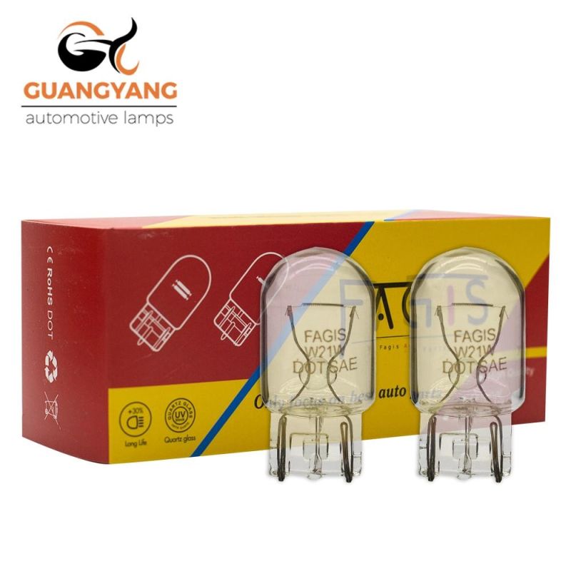 Car Halogen Bulbs T20 12V 21W G582 W21W Clear