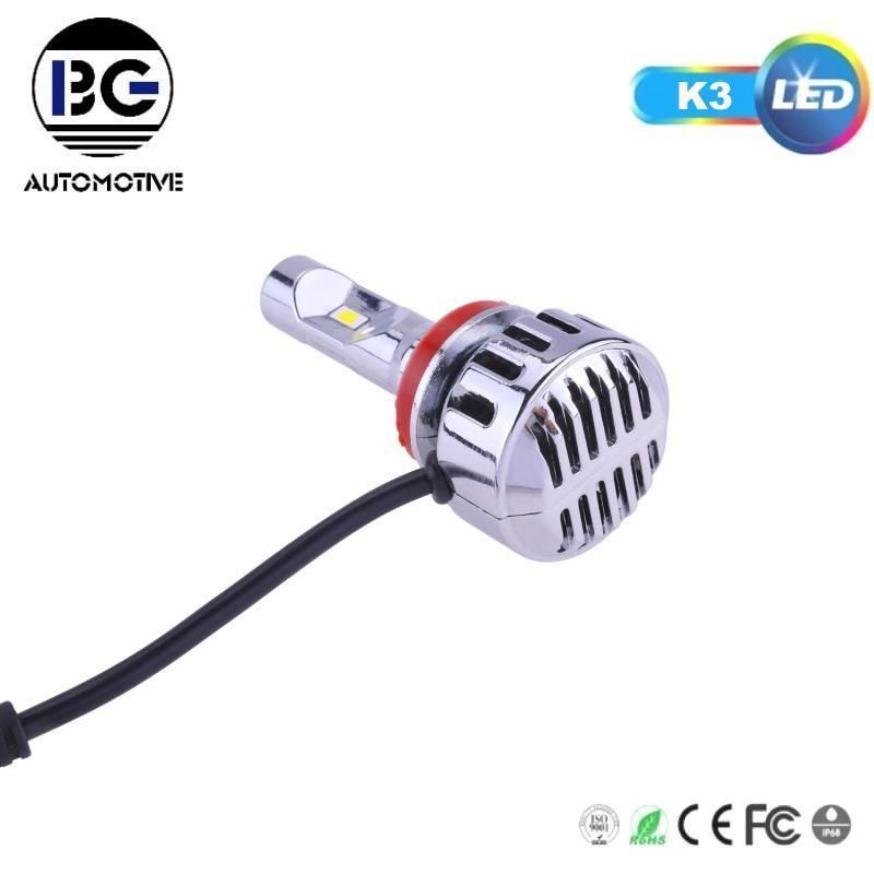 K3 LED 60W 8000lm Super Bright H7 LED Headlight Bulbs H1 H4 H11 9005 9006 9012 LED Auto