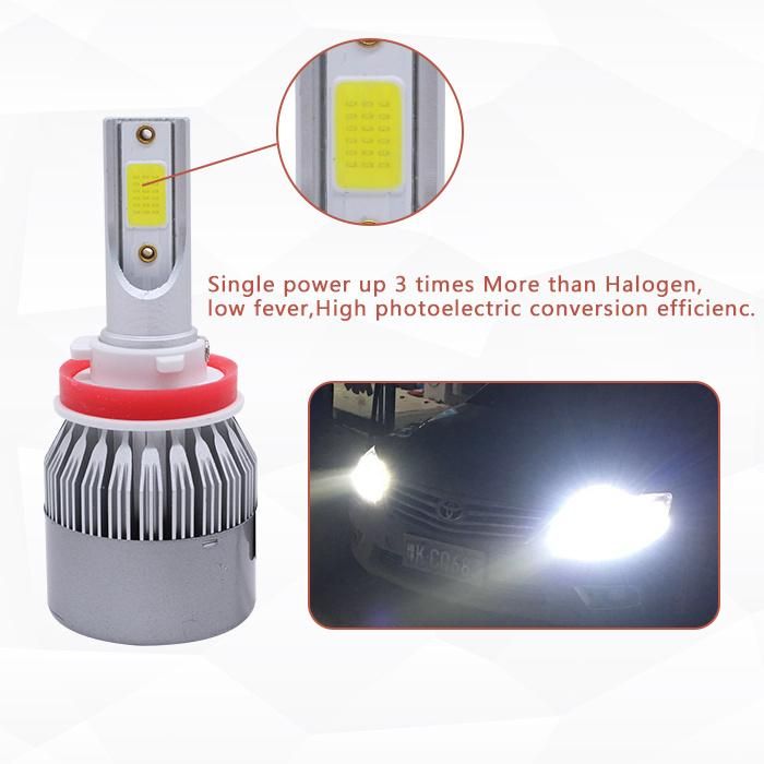 Lightech X3 S2 C6 72W Car LED Headlight with H7 6000lm