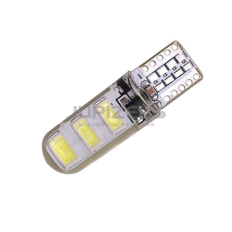 12V 5630 LED T10 6SMD Silicone Gel Constant Bright with Strobe Reading Light