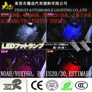Tyal-Xgr LED Car Auto Foot Inner Interior Lamp Light for Toyota Estima 50 Noah/Voxy 60 Alphard/Vellfire20/Prius 20/30 Series