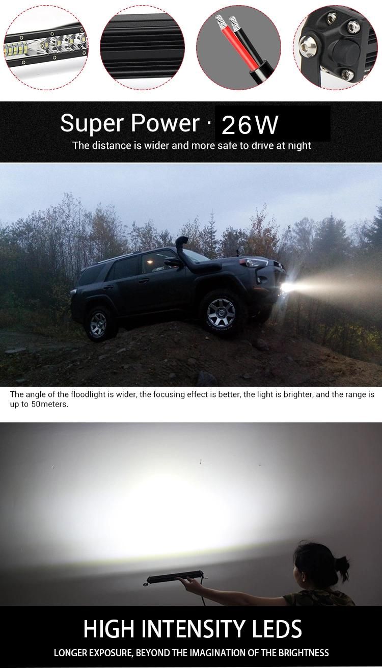 High Power Super Bright 8d Driving LED Bar off Road ATV UTV 4X4 10" 20" 30" Inch Car 2 Single Row LED Light Bar