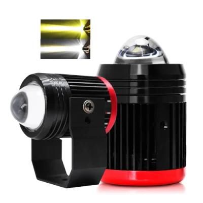 Motorcycle ATV SUV Tractor High Low Beam Dual Color Mini LED Working Driving Headlight Drive Lamp LED Fog Light