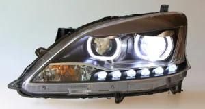 Car LED Light Projector Lens Headlight Auto Parts for 2012 Pulsar Sentra Sylphy for Nissan