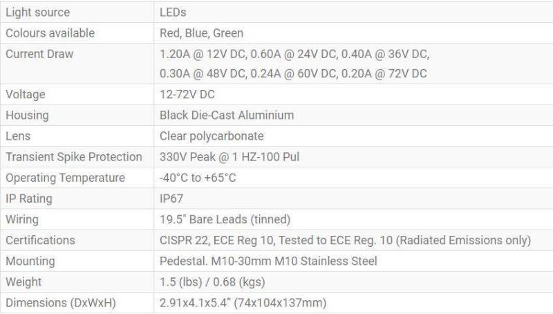 Red Arc Projector LED Forklift Warning Safety Light Warehouse Marker Clearance for Scissor Lift, Truck Conveyor