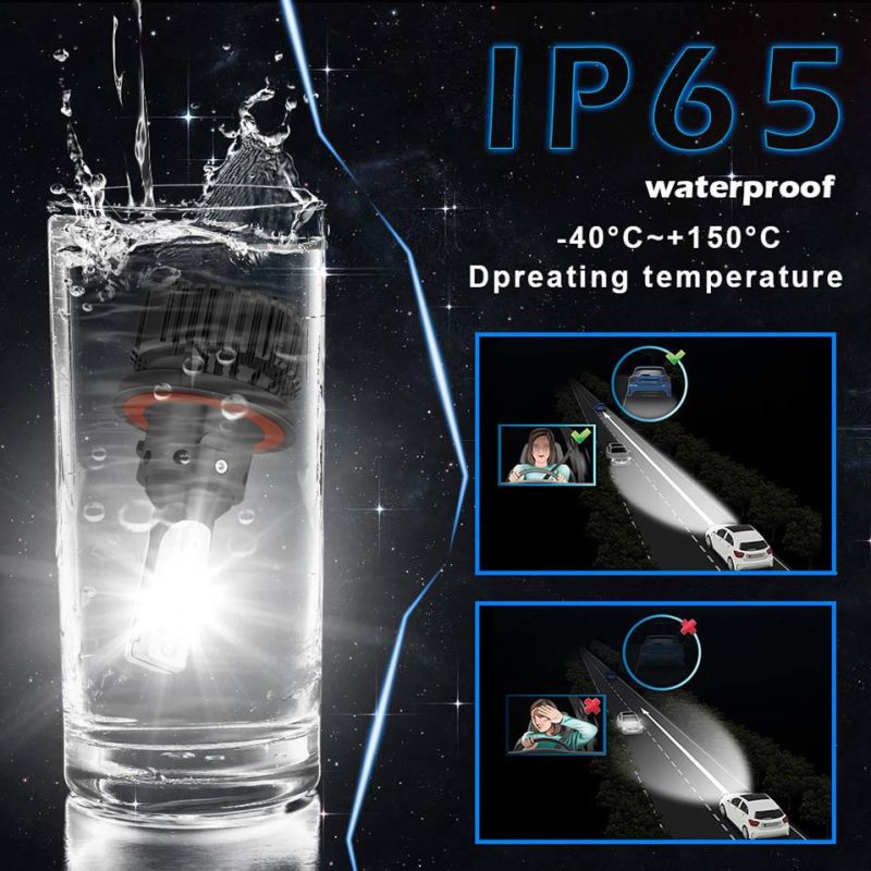 T8 LED Headlight Bulbs 12V 55W 6500K 16000lm H7 LED H4 H11 9005 9006