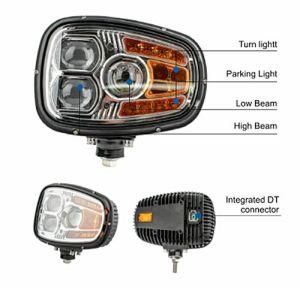 LED Head Light for Heavy Duties with Snow Melting and Anti Icing Function 12V and 32V Available