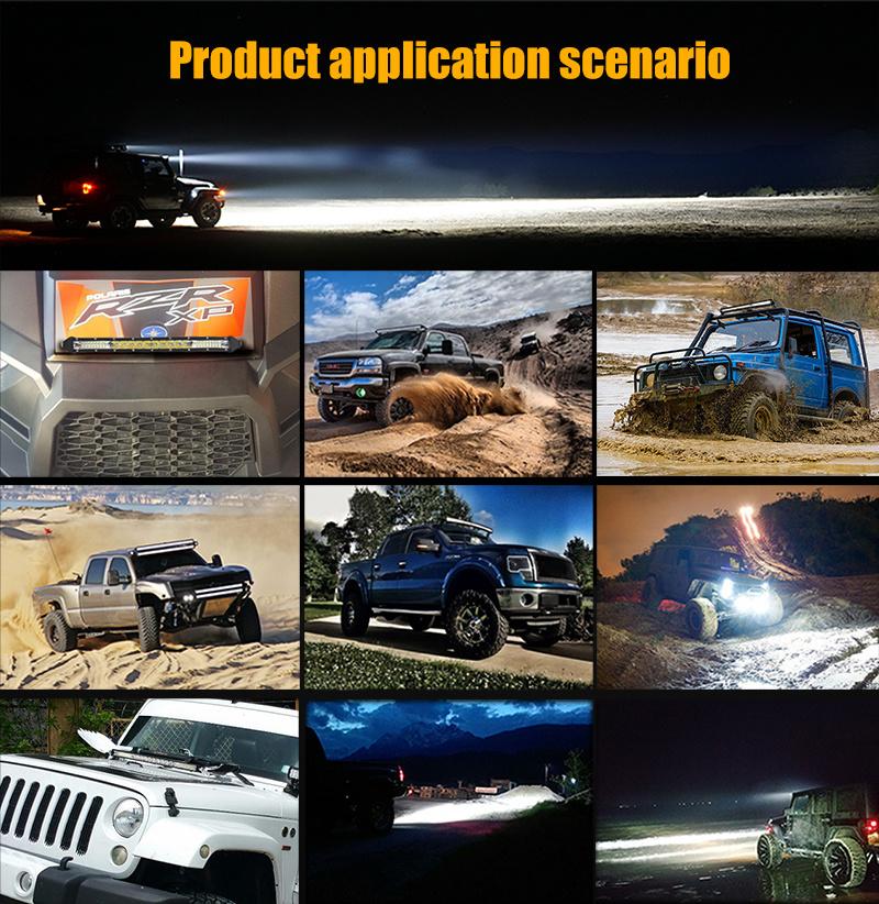 Jeep ATV UTV Driving Beam Single Row 10inch 4X4 Offroad LED Bar