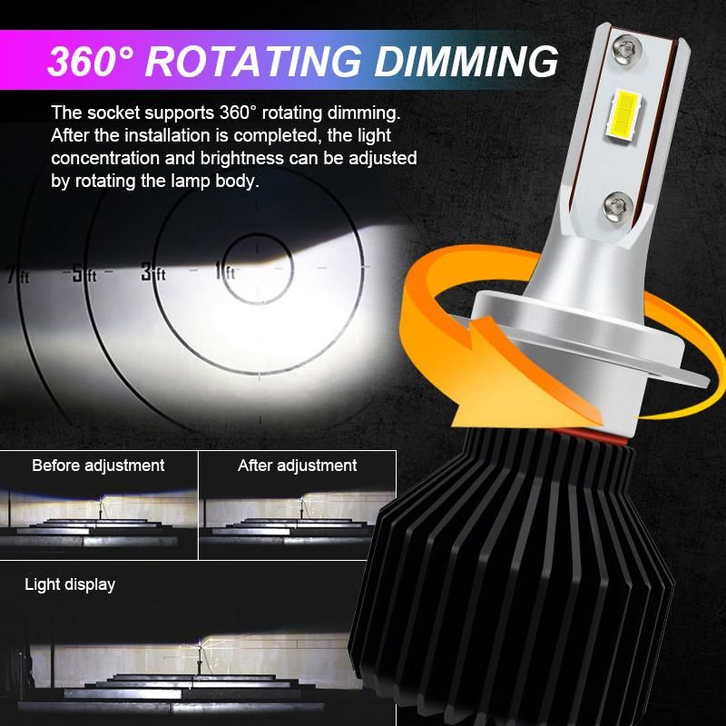 High Power Universal Auto Car Small LED Headlight Bulbs for M6 9005 9006 H7
