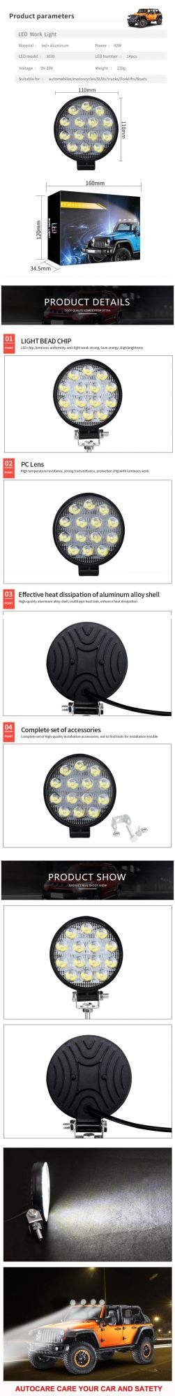 LED Working Light Factory Offer Cheap Price LED Working Light