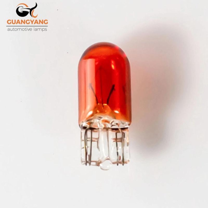 Factory T10 194 158 W5w 12V 5W Amber Car Interior Bulb Light Car Lighting System Auto Wedge