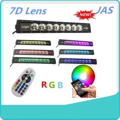 7D Projector Lens Bluetooth APP Music Mode Car ATV 4WD Truck off-Road LED Light Bar