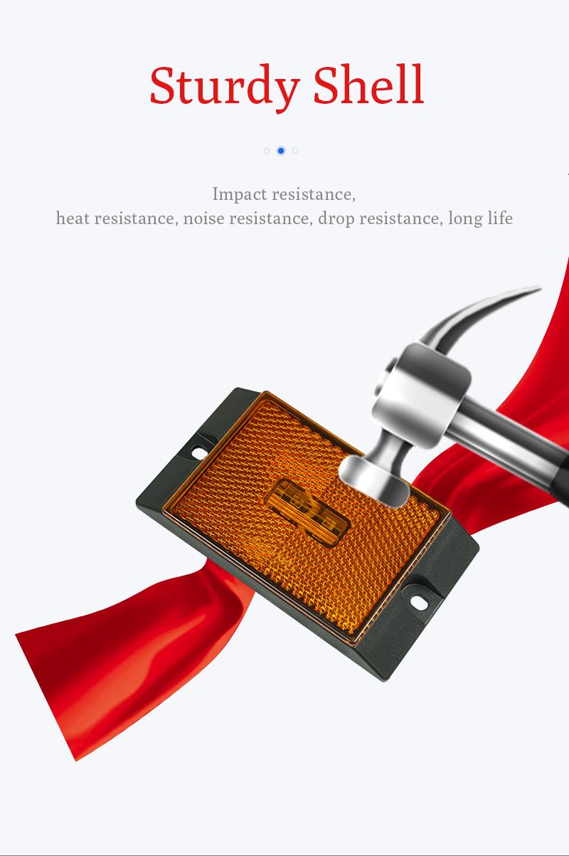 DOT New Model High Quality Truck Trailer LED Rear Side Clearance Marker Auto Lamp with Reflector