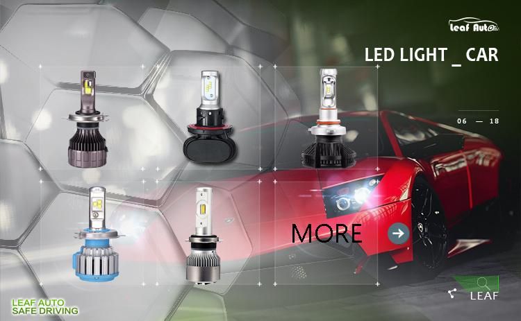 S1 Auto Luces LED H3 H8 H11 H4 Car LED Focos LED H7 Bulb Car Headlight High Low Beam 12V 24V Fog Light Kit Automobile Headlight Bulb S1