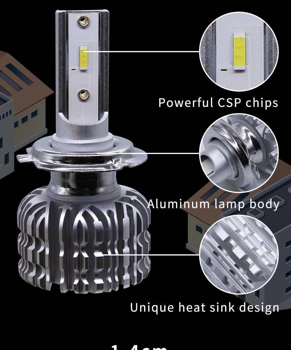 Fanless S1 K1 LED H4 Hb2 Headlight High&Low Auto Light