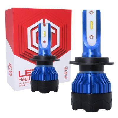 Ce RoHS E-MARK Car Headlight LED Car Light 9005 9006 H1 H3 H7 Aviation Aluminum 36W 8000K 8000lm for Most Car