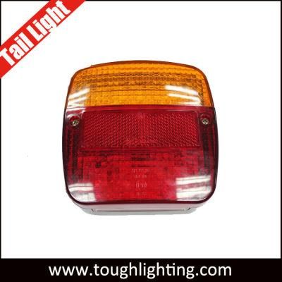 High Quality 4 Inch Square LED Tail Light, Stop/Turn/Tail LED Trailer Light