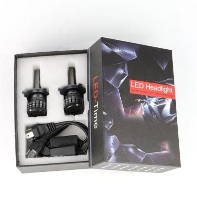 5500lm Cooling Fan 6500K Car H11 9005 9006 LED Bulb Auto F2 Dob H7 LED H4 LED Headlight