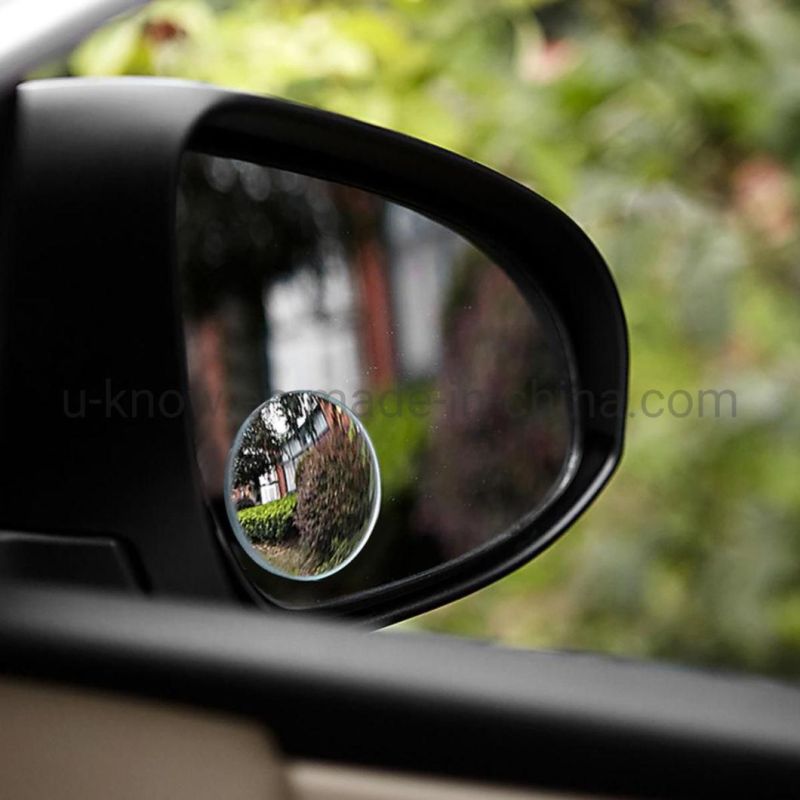 Interior 8" X 2" Adjustable Mirror, 2PC 2" Bling Spot Mirrors, Car Adjustable Mirror