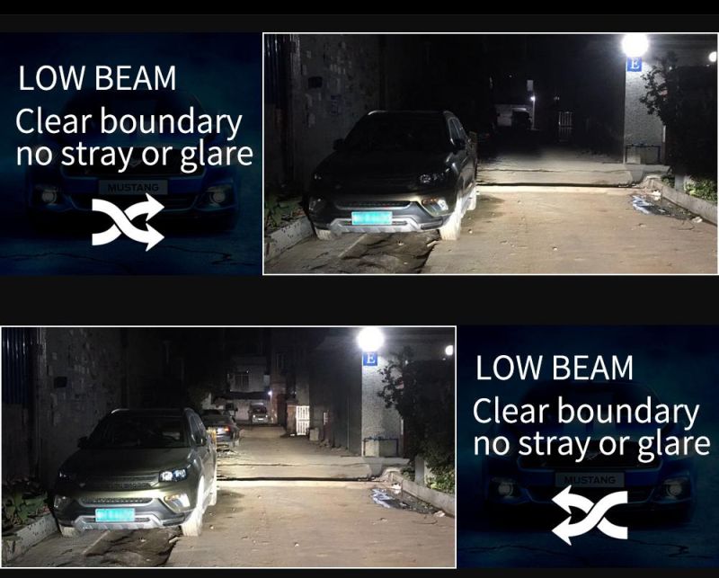 Lightech K5 LED Headlight Bulb H7 with S2 LED Light 8000lm Best Beam Pattern Lamp H4 9007