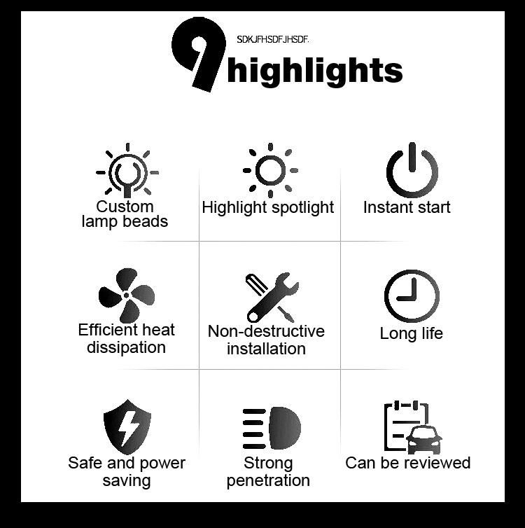 Super Bright Auto H7 H11 C6 LED Car Headlight 9006 H1 H3 9005 880 881 H4 LED Dual Color Headlight Kit 3000K 6000K