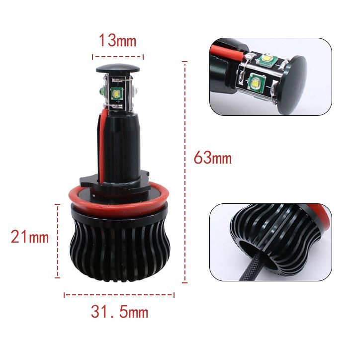 Lightech 40W Angel Eyes for Car LED Headlight H8