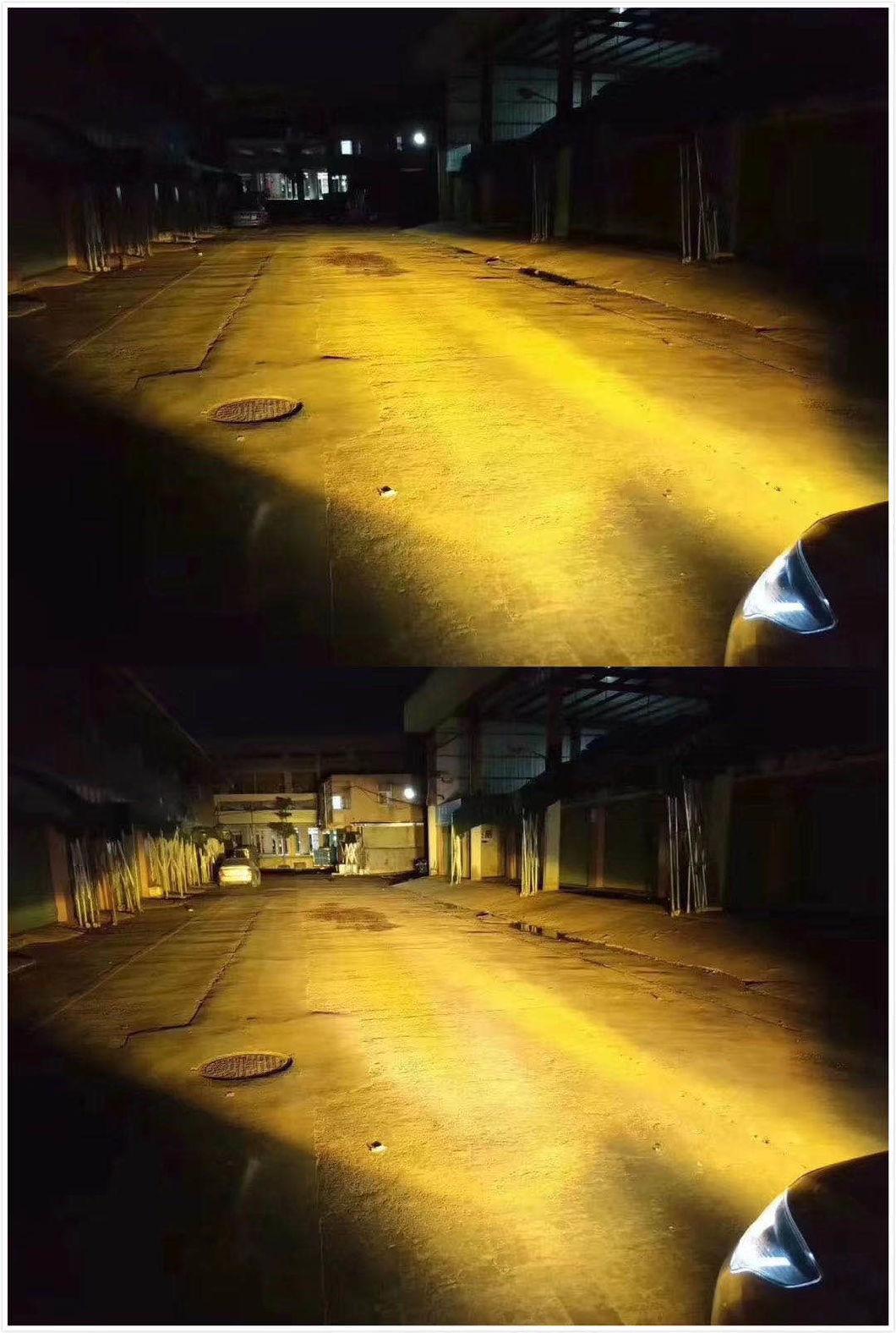 Wholesale LED Car Light Dual Color H4 LED Headlight CREE LED Headlamp 3000K/6500K H11 LED H7