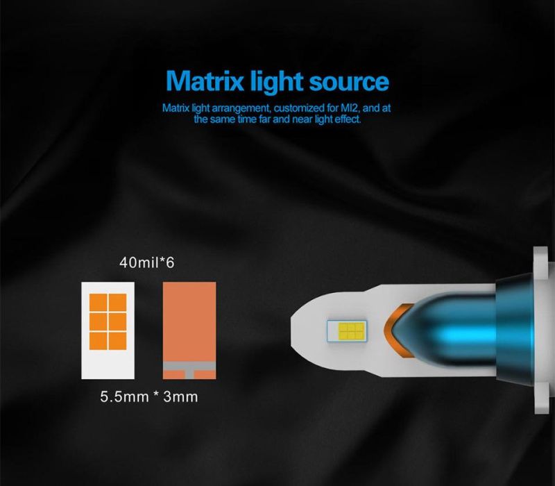 Auto LED Light Mini2 LED Car Headlight H4 H7 H11 LED Auto Lamp