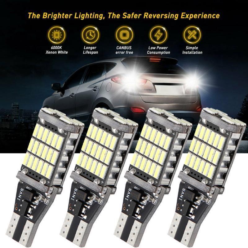 T10 T15 W5w W16W Canbus T15 4014 45SMD W5w LED Canbus Error Free Auto Car LED Lamp Canbus LED Light