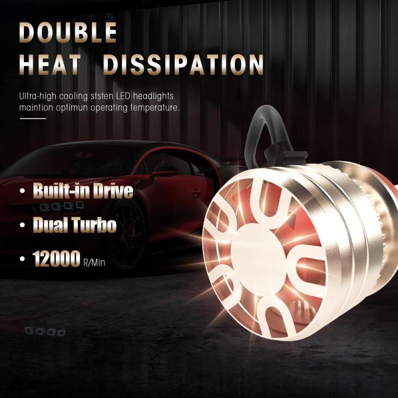 High Power 50W 10000lm High Low Beam LED Car Lights Bulb H4 H7 H11 H1 9005 9006 Xm70 LED Headlight for Car