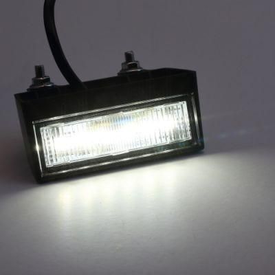 Manufacturer High Quality 10-30V Rectangle Caravan Coach RV LED License Light Trailer Plate Lamp