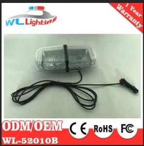 Amber White LED Warning Signal Mini Strobe Lightbar