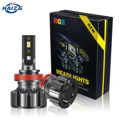 Haizg Wholesale LED Headligh RGB Lighting Waterproof Auto Lighting Accessories