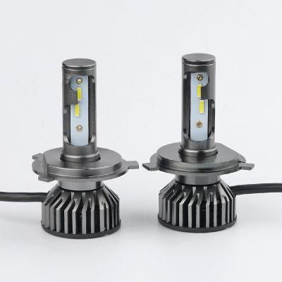 Mini F2 Auto LED Car Headlight Bulb 12V Fan Cool4500lm 48W Luces LED H4 LED Headlight for Car