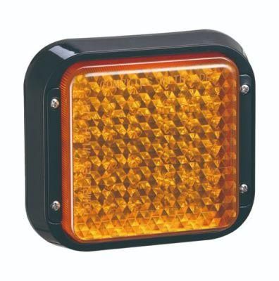 Factory Price Adr 10-30V Square Red Universal Jumbo Truck Trailer Tail Light LED Stop Lamp for Truck