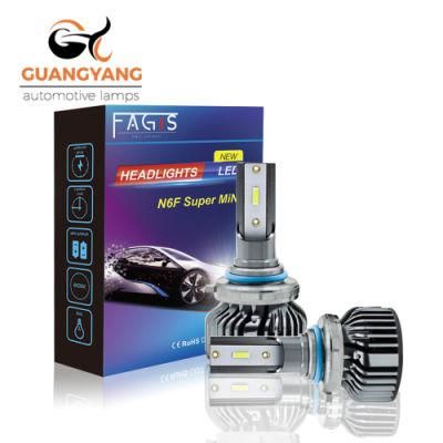 Fagis N6f H1 H3 H4 H7 H11 9006 LED Car Haedlight 6000K Super White Auto Bulbs