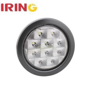Waterproof 10-30V LED Round Tail Reverse Light for Truck Trailer with SAE (LTL1074W)