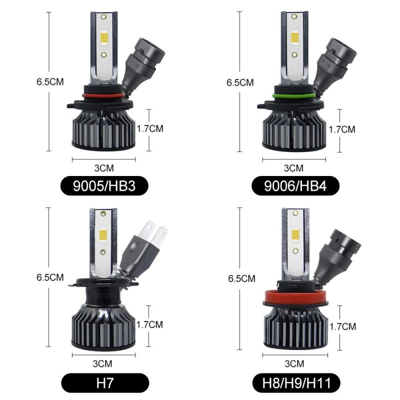 6000K H7 LED Bulb Auto Accessories Headlight Motorcycle LED Lamp