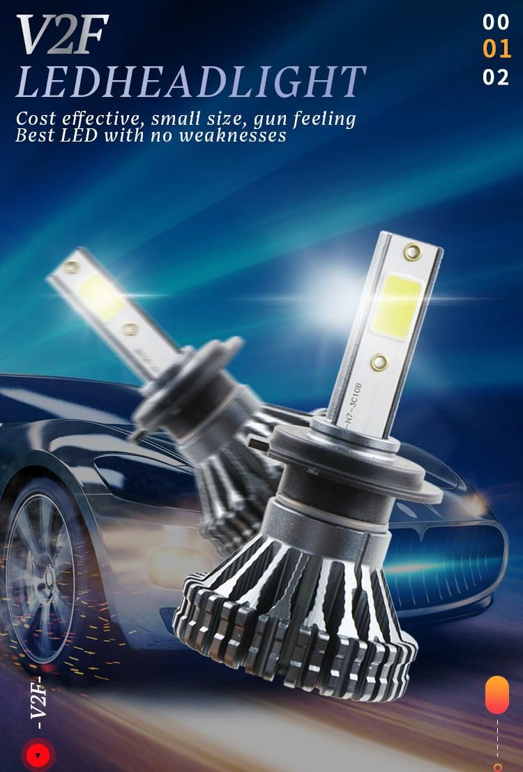 Super Bright High Power 2500lm Head Lamp Bulb 6500K H7 Auto LED Headlight Kit