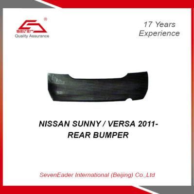 Auto Car Spare Body Parts Rear Bumper for Nissan Sunny / Versa 2011-
