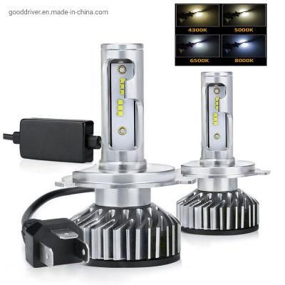 F2 Car LED Headlight Bulb H1 H4 H7 H11 F6 LED Head Lamp COB Zes Csp CREE Chip 12V Auto Lamps