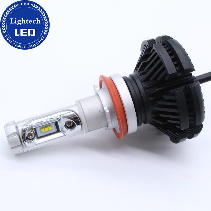 Amazon Hot Bulbs Automobile LED Head Light H7 9005 9007 880 H4 Three Colors Headlight