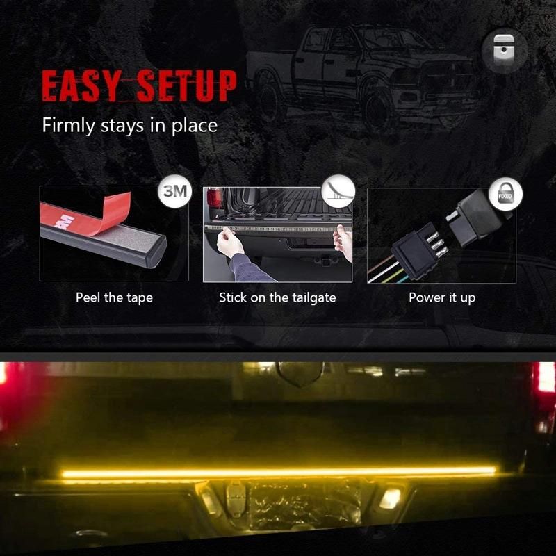 Flexible LED Tailgate Light Bar for Pickup Truck Cars
