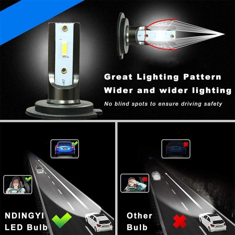 Hot Sale 4800lm 6500K Mini Design Mi9 LED Headlight for Cars