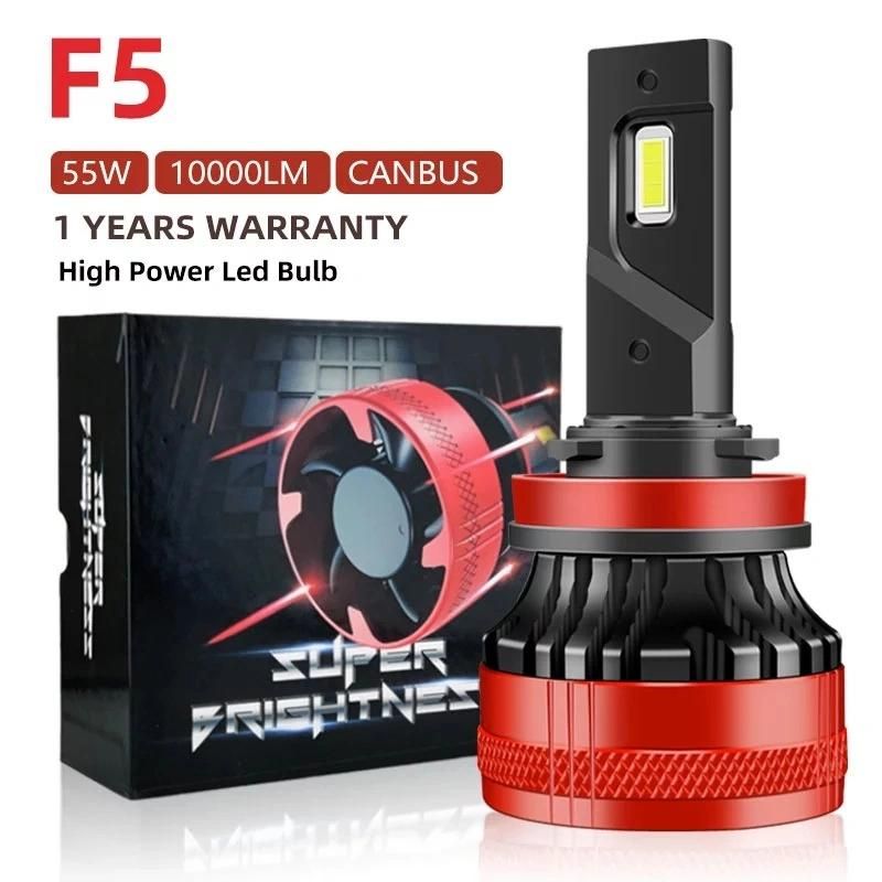 Lmusonu New F5 Auto Light Lamp H4 H7 H11 LED Car Light 20000lm with Fan High Bright Top Quality