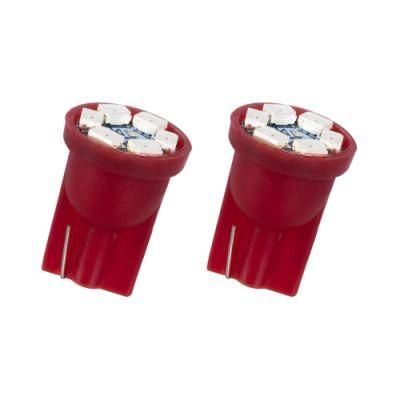 T10 Red Wedge Super Brighter Indicator Light Bulbs