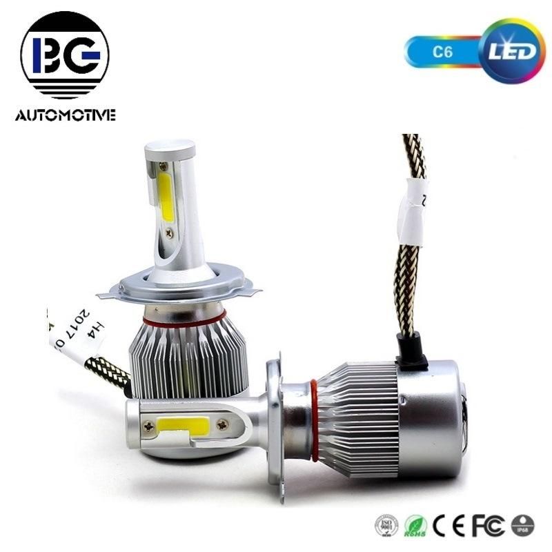 C6 LED Headlight DC12V 26W 6000K 8000lm COB Chip H4 Bulb for Car Auto