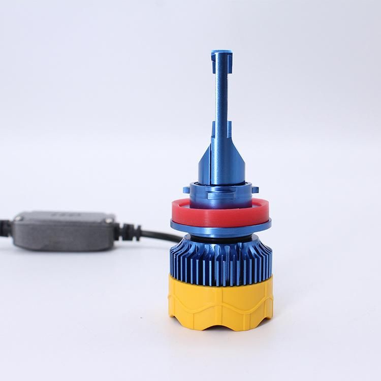 All in One 45W 10000lm H11 H4 H7 9005 9006 9012 Car Motorcycle Auto LED Headlight with Fan