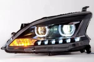 Auto Parts Car Light Projector Lens Headlight for Nissan 2012 Pulsar Sentra Sylphy